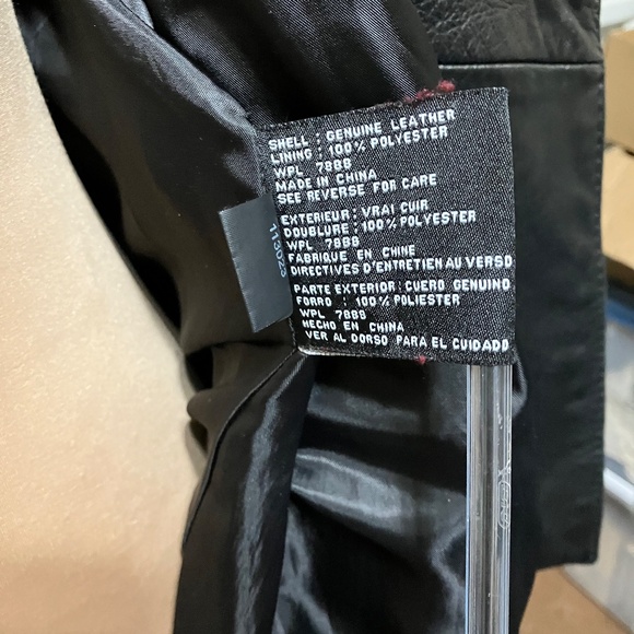 MICHAEL KORS GENUINE LEATHER MOTO JACKET SIZE XL - Picture 8 of 13